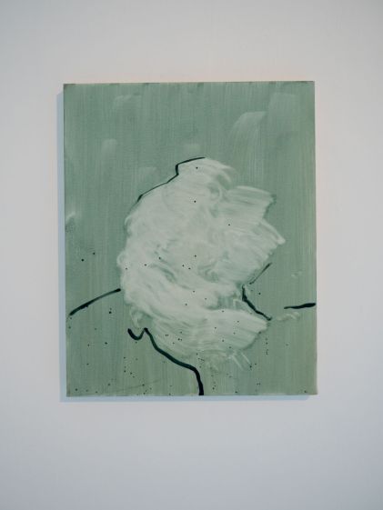 Spout / Damien Flood, 2014. Oil on canvas 50 x 40 cm